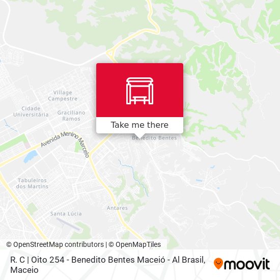 R. C | Oito 254 - Benedito Bentes Maceió - Al Brasil map