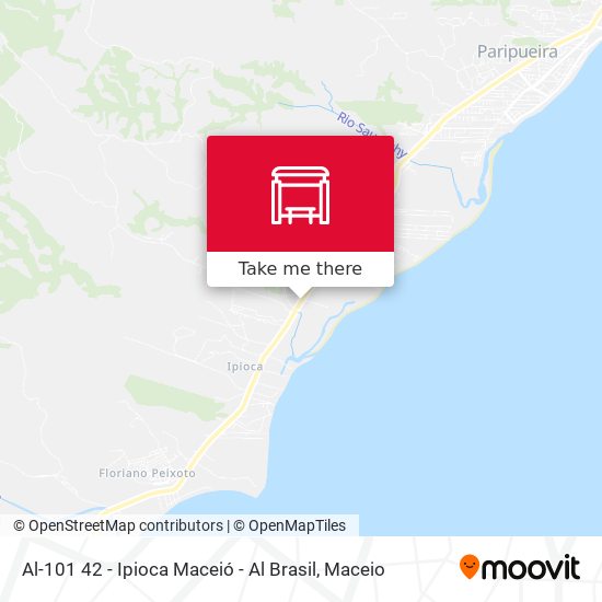 Al-101 42 - Ipioca Maceió - Al Brasil map