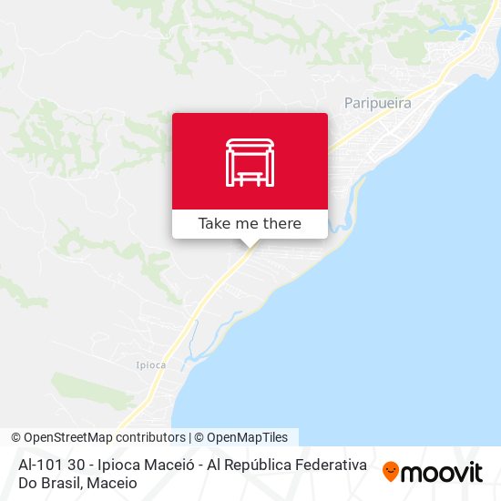 Mapa Al-101 30 - Ipioca Maceió - Al República Federativa Do Brasil