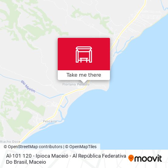 Mapa Al-101 120 - Ipioca Maceió - Al República Federativa Do Brasil