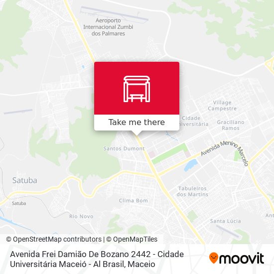 Mapa Avenida Frei Damião De Bozano 2442 - Cidade Universitária Maceió - Al Brasil