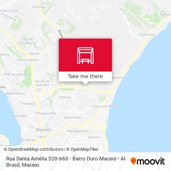 Rua Santa Amélia 520-660 - Barro Duro Maceió - Al Brasil map