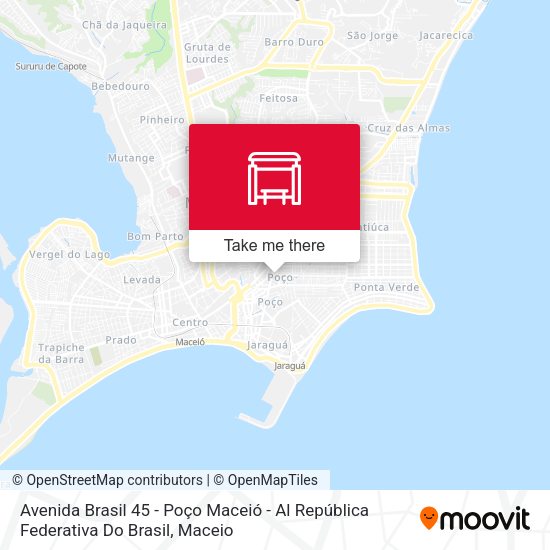 Avenida Brasil 45 - Poço Maceió - Al República Federativa Do Brasil map