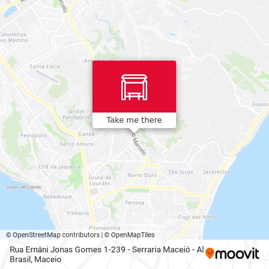 Rua Ernâni Jonas Gomes 1-239 - Serraria Maceió - Al Brasil map