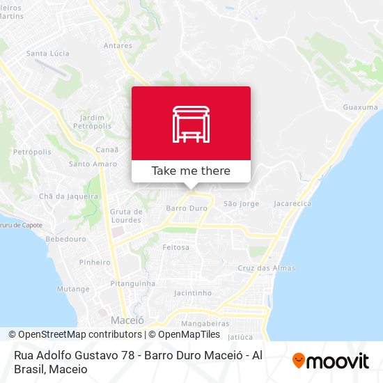 Rua Adolfo Gustavo 78 - Barro Duro Maceió - Al Brasil map