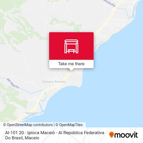 Al-101 20 - Ipioca Maceió - Al República Federativa Do Brasil map