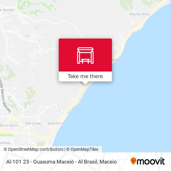 Al-101 23 - Guaxuma Maceió - Al Brasil map