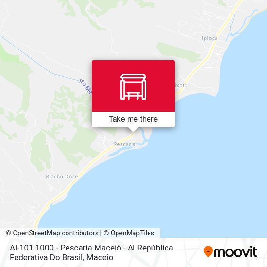 Al-101 1000 - Pescaria Maceió - Al República Federativa Do Brasil map