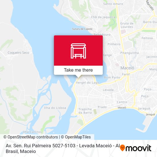 Av. Sen. Rui Palmeira 5027-5103 - Levada Maceió - Al Brasil map