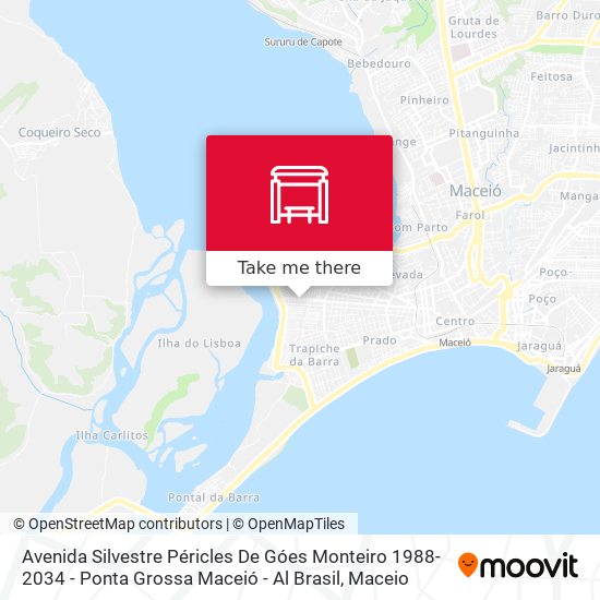 Avenida Silvestre Péricles De Góes Monteiro 1988-2034 - Ponta Grossa Maceió - Al Brasil map