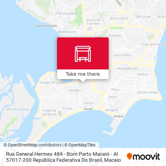 Mapa Rua General Hermes 484 - Bom Parto Maceió - Al 57017-200 República Federativa Do Brasil