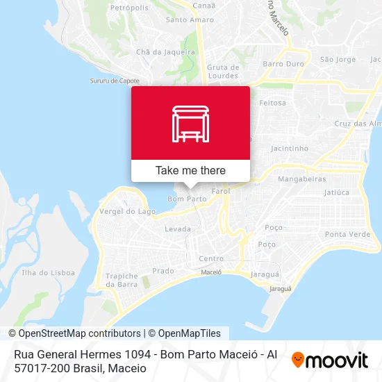 Rua General Hermes 1094 - Bom Parto Maceió - Al 57017-200 Brasil map
