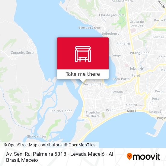 Av. Sen. Rui Palmeira 5318 - Levada Maceió - Al Brasil map