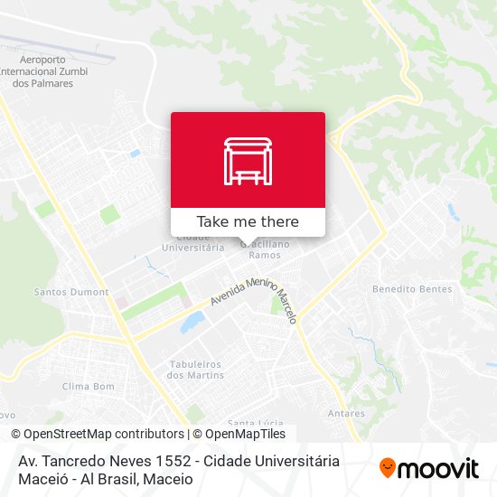 Av. Tancredo Neves 1552 - Cidade Universitária Maceió - Al Brasil map