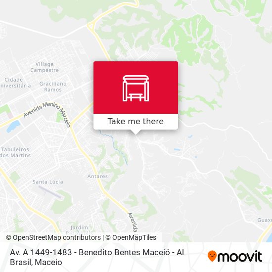 Av. A 1449-1483 - Benedito Bentes Maceió - Al Brasil map
