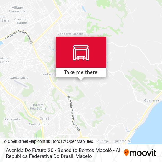 Mapa Avenida Do Futuro 20 - Benedito Bentes Maceió - Al República Federativa Do Brasil