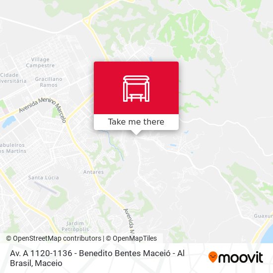 Av. A 1120-1136 - Benedito Bentes Maceió - Al Brasil map
