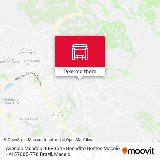 Mapa Avenida Mundaú 306-354 - Benedito Bentes Maceió - Al 57085-778 Brazil