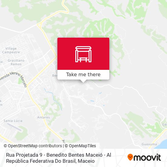 Mapa Rua Projetada 9 - Benedito Bentes Maceió - Al República Federativa Do Brasil