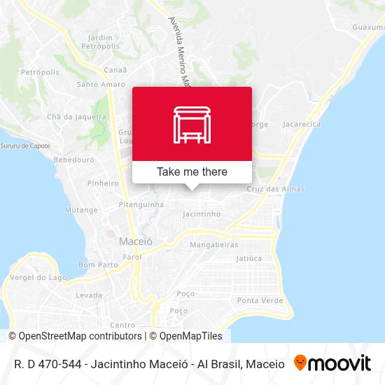 R. D 470-544 - Jacintinho Maceió - Al Brasil map