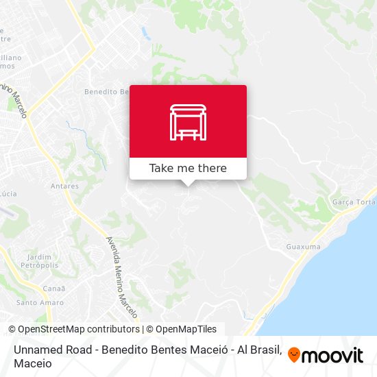 Mapa Unnamed Road - Benedito Bentes Maceió - Al Brasil