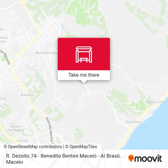 R. Dezoito 74 - Benedito Bentes Maceió - Al Brasil map