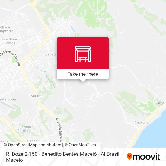 R. Doze 2-150 - Benedito Bentes Maceió - Al Brasil map