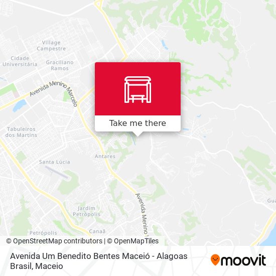 Avenida Um Benedito Bentes Maceió - Alagoas Brasil map