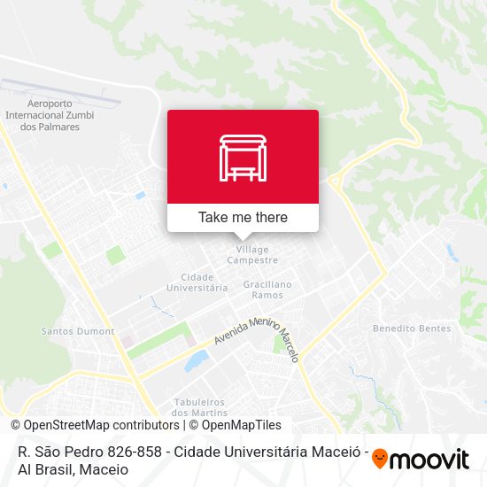 R. São Pedro 826-858 - Cidade Universitária Maceió - Al Brasil map