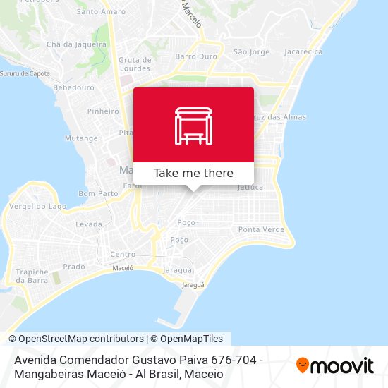 Mapa Avenida Comendador Gustavo Paiva 676-704 - Mangabeiras Maceió - Al Brasil