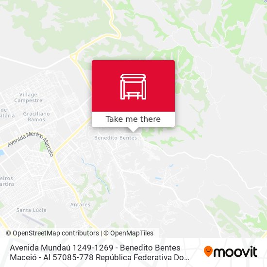 Mapa Avenida Mundaú 1249-1269 - Benedito Bentes Maceió - Al 57085-778 República Federativa Do Brasil