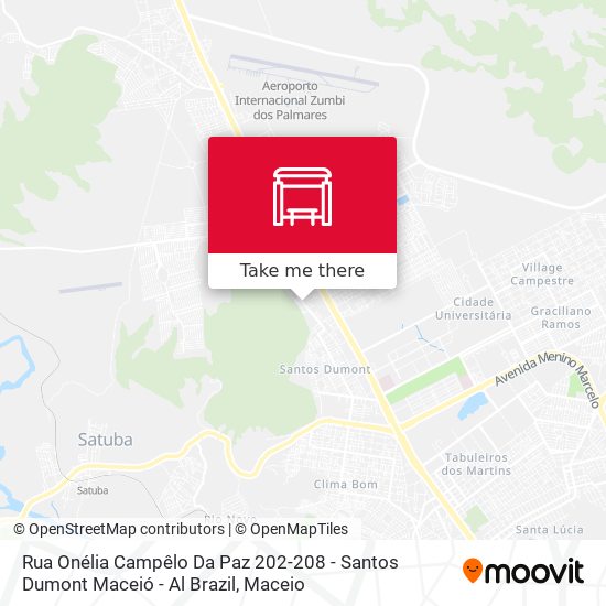 Rua Onélia Campêlo Da Paz 202-208 - Santos Dumont Maceió - Al Brazil map