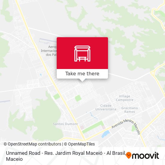 Unnamed Road - Res. Jardim Royal Maceió - Al Brasil map