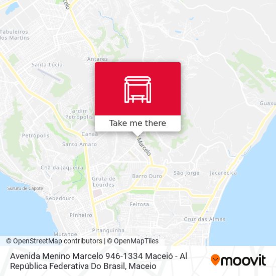 Mapa Avenida Menino Marcelo 946-1334 Maceió - Al República Federativa Do Brasil