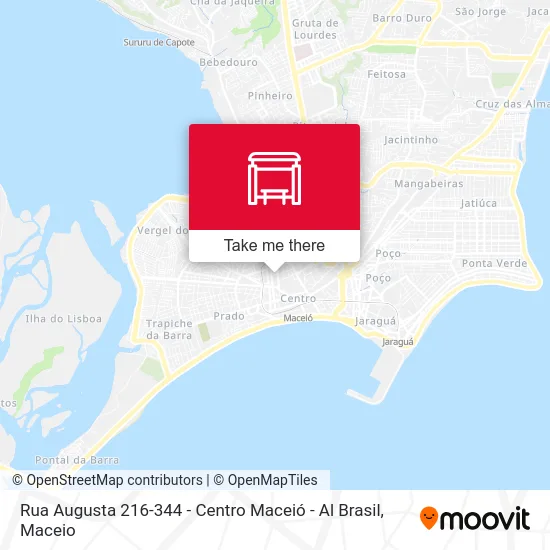 Rua Augusta 216-344 - Centro Maceió - Al Brasil map