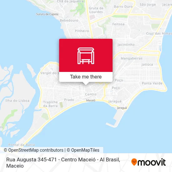 Rua Augusta 345-471 - Centro Maceió - Al Brasil map