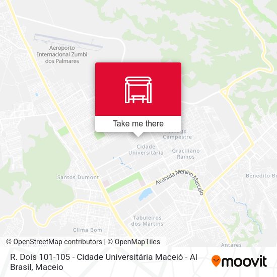 R. Dois 101-105 - Cidade Universitária Maceió - Al Brasil map