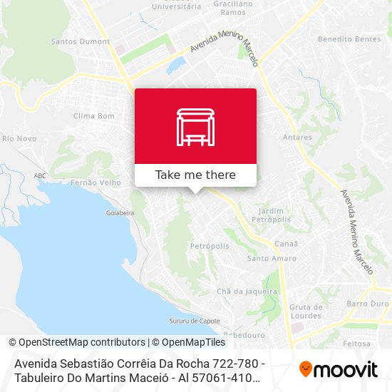 Avenida Sebastião Corrêia Da Rocha 722-780 - Tabuleiro Do Martins Maceió - Al 57061-410 República Federativa Do Brasil map