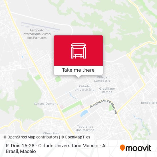 R. Dois 15-28 - Cidade Universitária Maceió - Al Brasil map