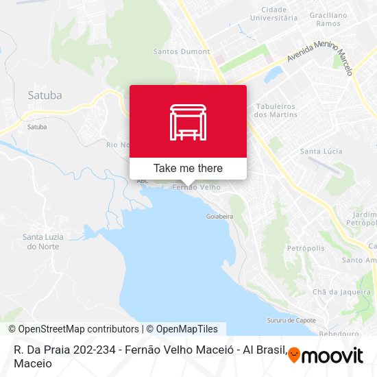 R. Da Praia 202-234 - Fernão Velho Maceió - Al Brasil map