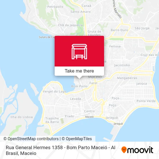 Rua General Hermes 1358 - Bom Parto Maceió - Al Brasil map