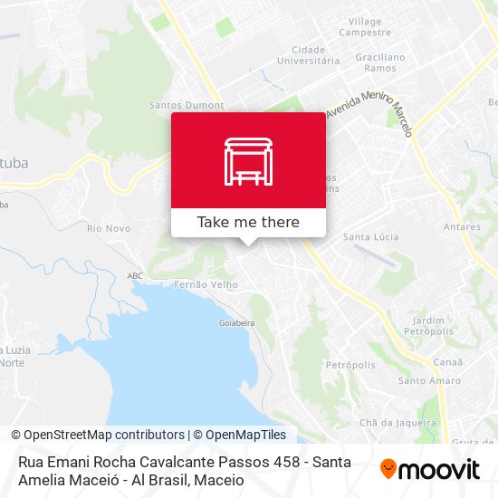 Mapa Rua Emani Rocha Cavalcante Passos 458 - Santa Amelia Maceió - Al Brasil