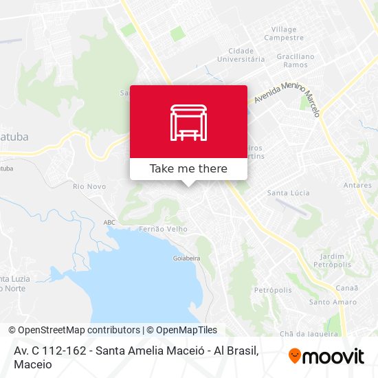 Av. C 112-162 - Santa Amelia Maceió - Al Brasil map