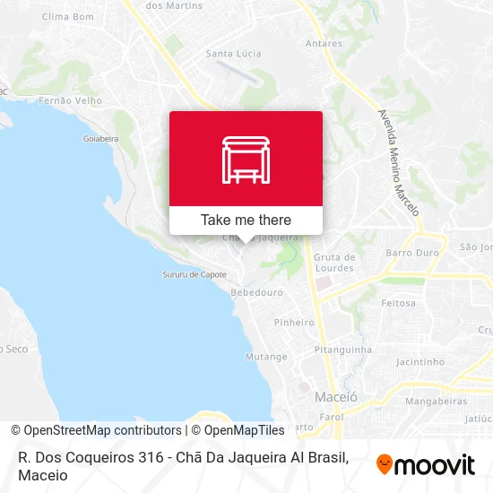 R. Dos Coqueiros 316 - Chã Da Jaqueira Al Brasil map