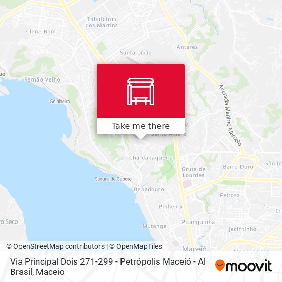 Via Principal Dois 271-299 - Petrópolis Maceió - Al Brasil map