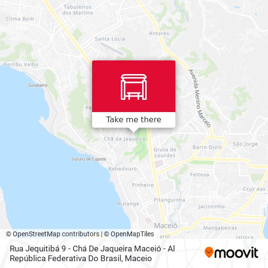 Rua Jequitibá 9 - Chá De Jaqueira Maceió - Al República Federativa Do Brasil map