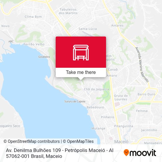 Av. Denilma Bulhões 109 - Petrópolis Maceió - Al 57062-001 Brasil map