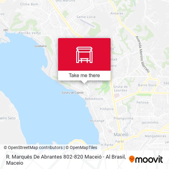 R. Marquês De Abrantes 802-820 Maceió - Al Brasil map
