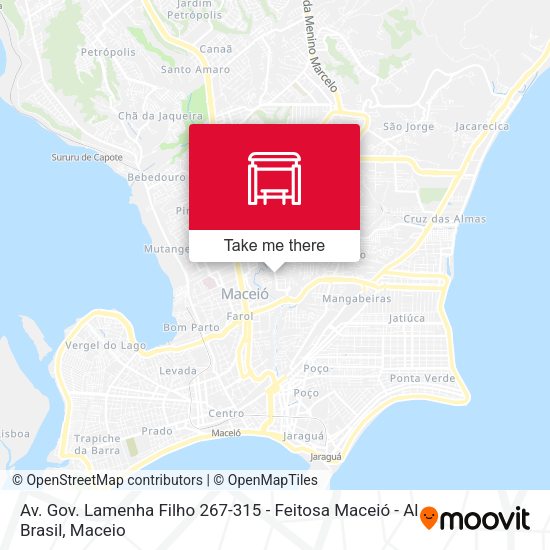 Av. Gov. Lamenha Filho 267-315 - Feitosa Maceió - Al Brasil map