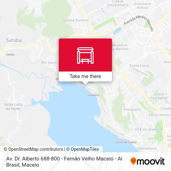 Av. Dr. Alberto 688-800 - Fernão Velho Maceió - Al Brasil map